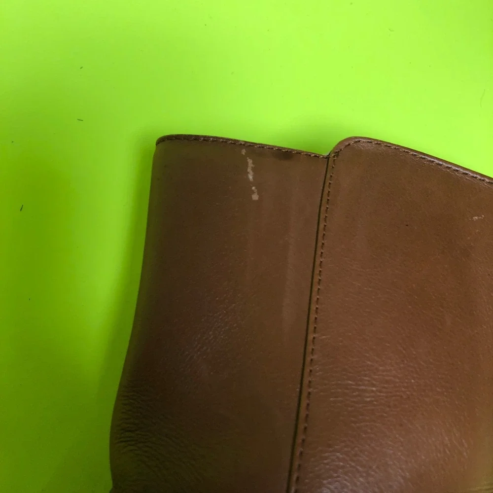 Bally Hampton Ankle Boots Women 6 US Cognac Brown Leather Pointed Toe Italy